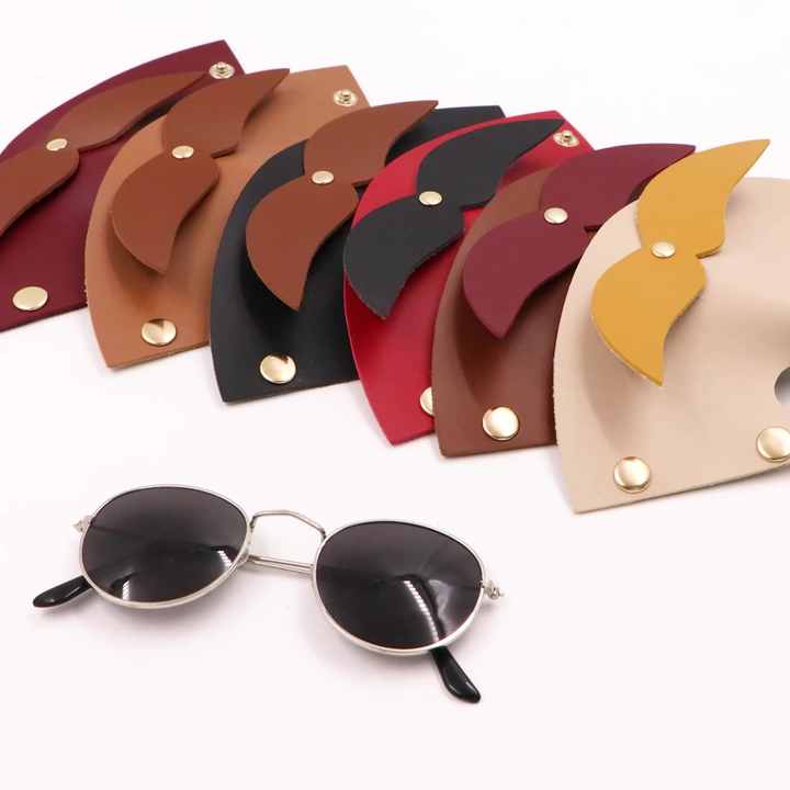 Wholesale Ready PU Leather Eyeglass Holder Sunglasses Organizer
