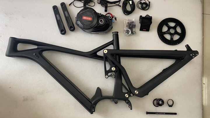 Ebike碳纤维框架1000W八方超M620 G510 Mid电机可定制外部电池21 