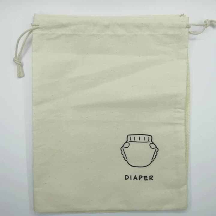 Wholesale Cheap Recyclable Organic Cotton Drawstring Pouch Small - Main Image