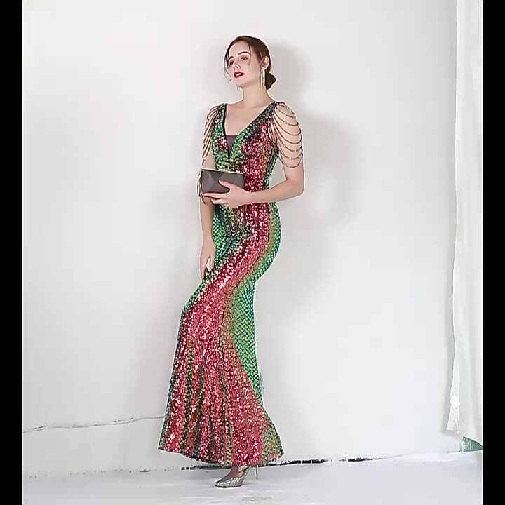 nightway beaded 1920s party evening maxi fishtail dress 1920s Embroidery Sequin Maxi Dress