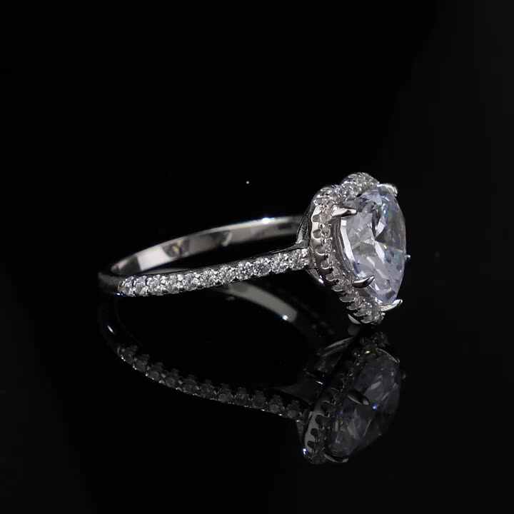 Bague Fine Bague De Fiancaille En Argent Pour Femme Alliance Femme