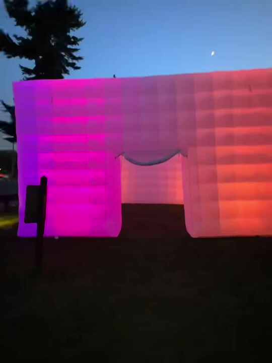 Custom Outdoor Event Rental White Pvc Waterproof Portable Blow Up Led ...