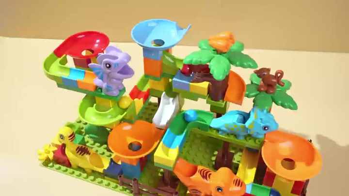 Hot Sale 135PCS Rolling Ball Marble Race Run Compatible Building Blocks  Sets Funnel Slide Blocks DIY Bricks Toys