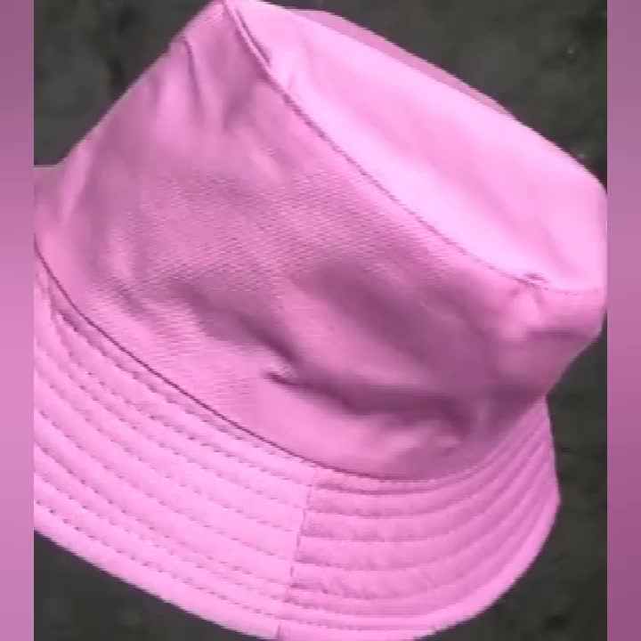Solid Color Adults Bucket Hat 100% Cotton for All Seasons