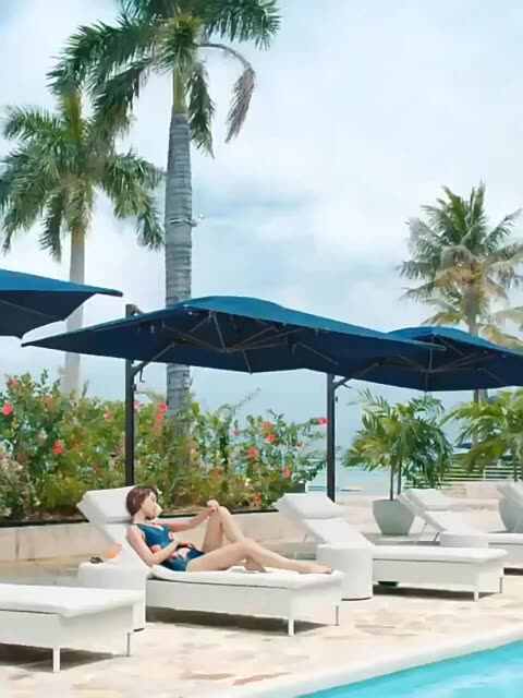 extendable patio umbrella Townsend Lowes Patio Umbrella Set Allen Roth Townsend Rectangle Extendable  Outdoor Dining Table