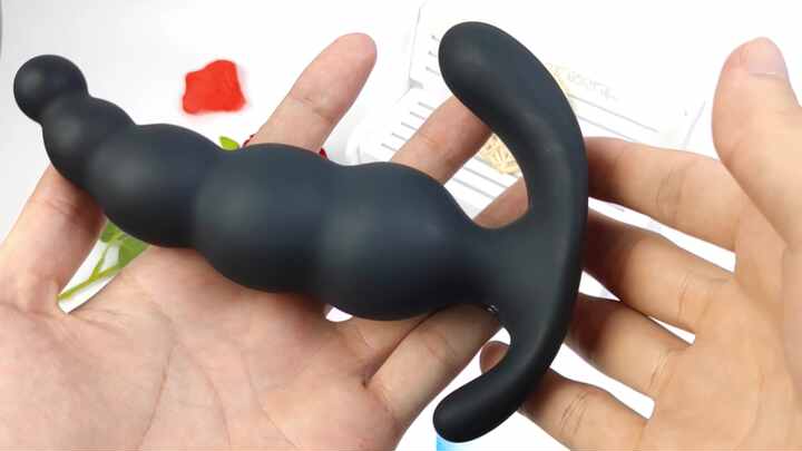 S-hande Large Silicone Big Anal Beads Rechargeable Remote Anal Prostate  Massager Vibrator Long Vibrating Butt Plug for Women Men