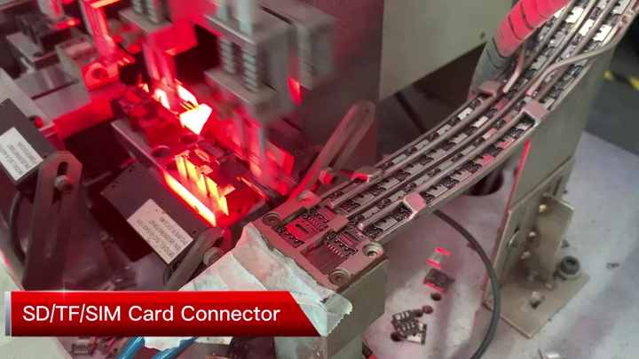 6/61/7/8ピンプラスチックSIMカードホルダーソケット6ピンプッシュイン