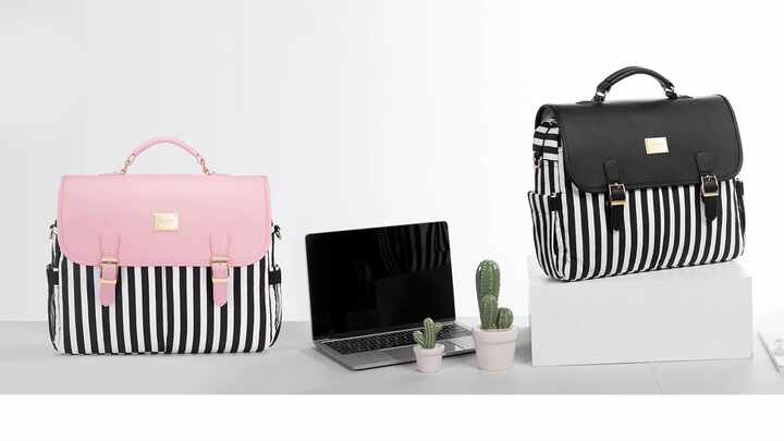 Bolso Grande Mujer LOVEVOOK Portátil Universidad Trabajo | 41x14x30 Cm, Acolchado 15,6", Resistente Agua