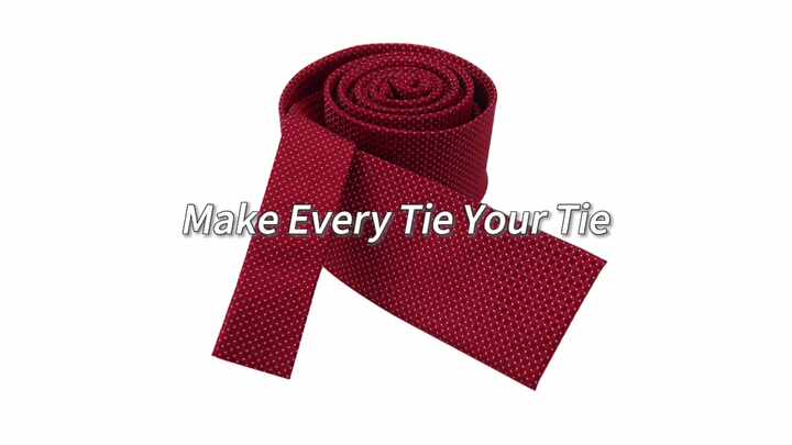 Mini Pattern Square Dot Red Navy White Men Ties Brands