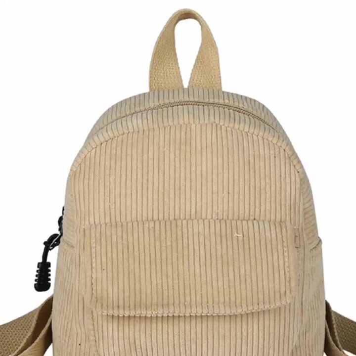 Women Cute Mini Backpack Aesthetic Corduroy Backpack Mini Bookbag Purse  Small Backpack Purse