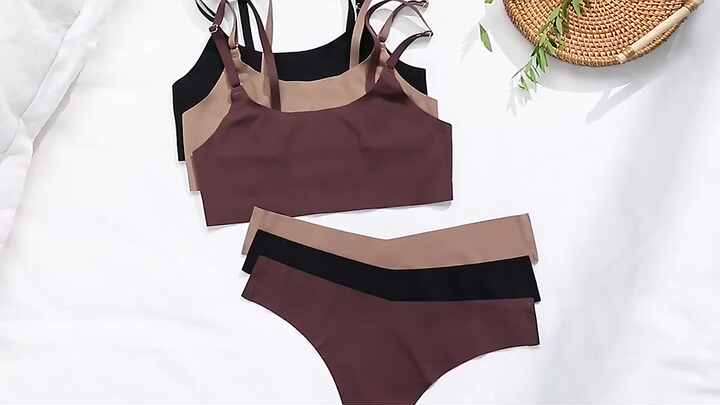 High Quality Bras Manufacturer Bralette Set Sostenes Sin Costura Thong  Wireless Bra and Panty Set Women's Underwear
