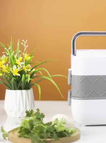 Adult Electric Lunch Box Large Tiffin Food Warmer