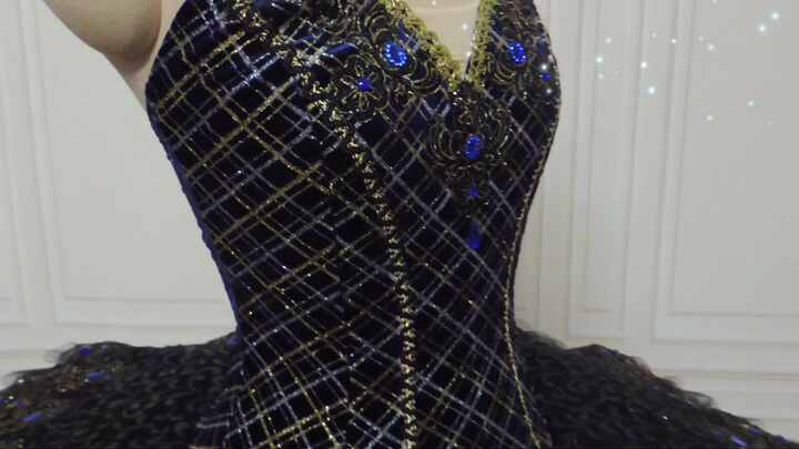 バレエ用プロフェッショナルブラックスワンチュチュ衣装