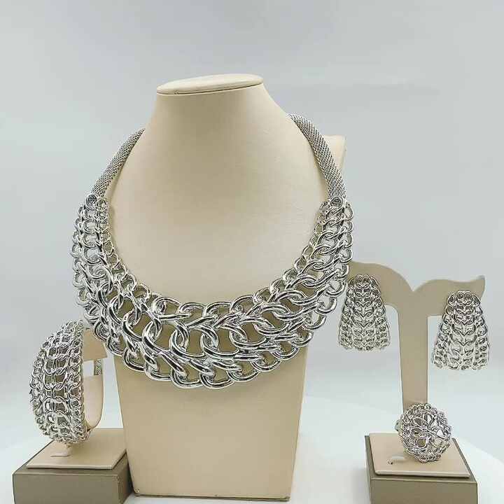 Zhuerrui Zinc Alloy Bridal Luxury Jewelry Set Women Wedding Party