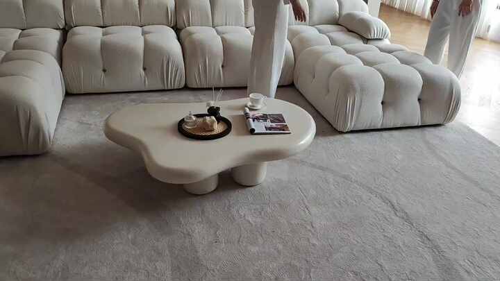 47.24 ''北欧の湾曲したコーヒーテーブル不規則な家庭用テーブル 47.24 ''北欧の湾曲したコーヒーテーブル不規則な家庭用テーブル