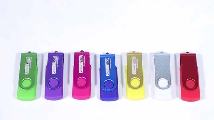 Colorful Metal Swivel Usb Flash Drive 128mb-128gb Oem