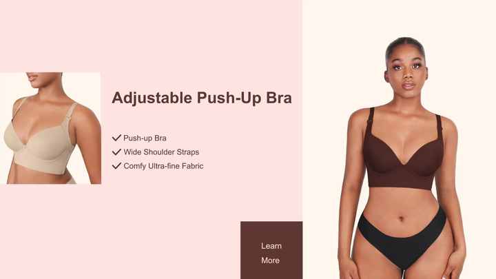 Plus Size Push Up Body Shaping Bra