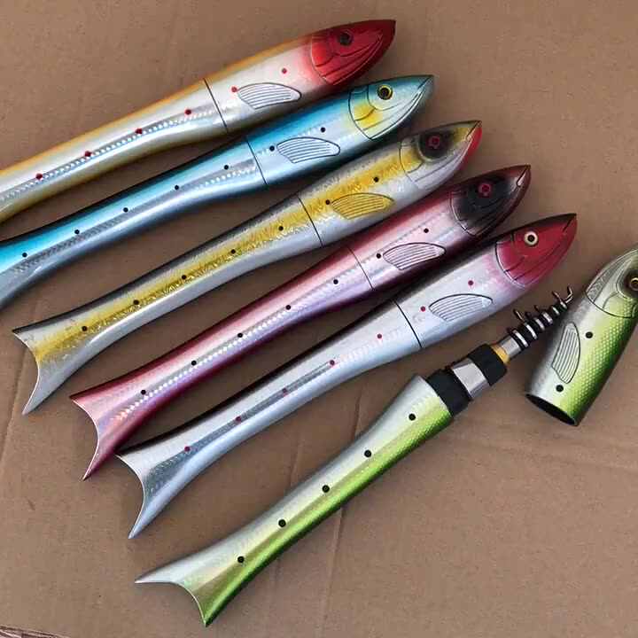 Pen Fishing Rod Carbon Fish-shaped Pocket 1.6M Mini Telescopic Pole Shape Shape Folded Fishing Rod Ice Fishing Rods Pen Fishing Rod Carbon Fish-shaped Pocket 1.6M Mini Telescopic Pole Shape Shape Folded Fishing Rod Ice Fishing Rods