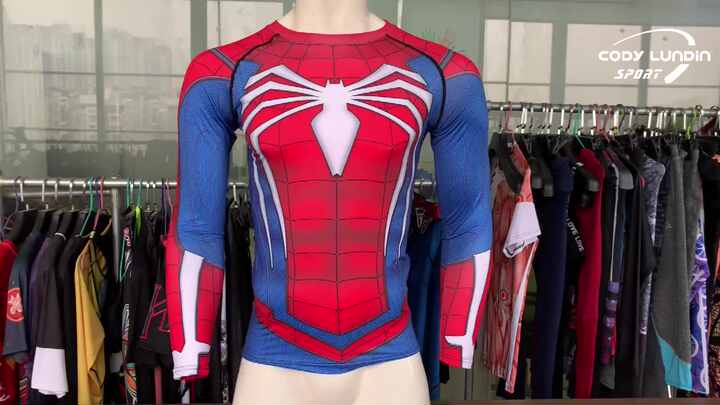 Cody Lundin Mode Sport à Manches Longues De Superhero Movie Caractères Parti Chemise Extérieure Mâle Masculine (Capitaine D, XXL