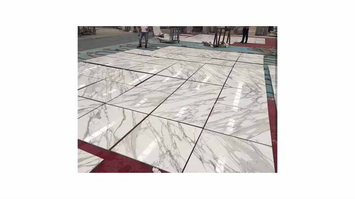High Quality Calacatta Verde Marble Slab 34 Honed Stone Tile for
