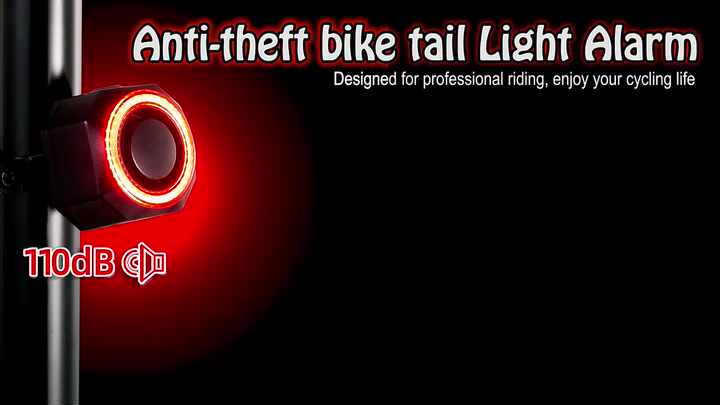VASTFIRE Luci Bici Allarme E Pericolo LED – Set Anteriore/Posteriore USB Ricaricabile