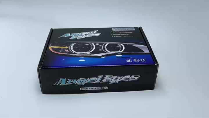 Switchback Dual Color Cotton White Amber LED Angel Eyes 131mm