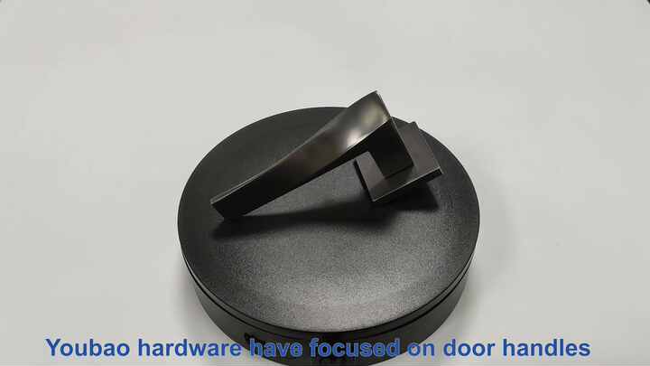 Minimalist Door Handle On Rose Zinc Alloy Modern Interior Door Lock Handle - Door Lever Handle, Inside Door Handle - View #3