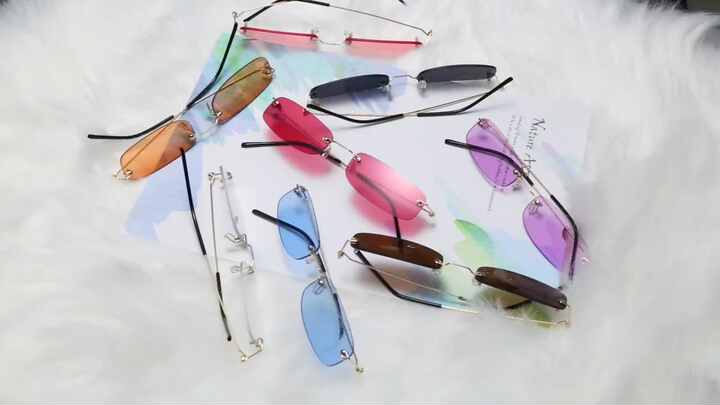 Shop Our Vintage Rimless Rectangle Sunglasses for Women