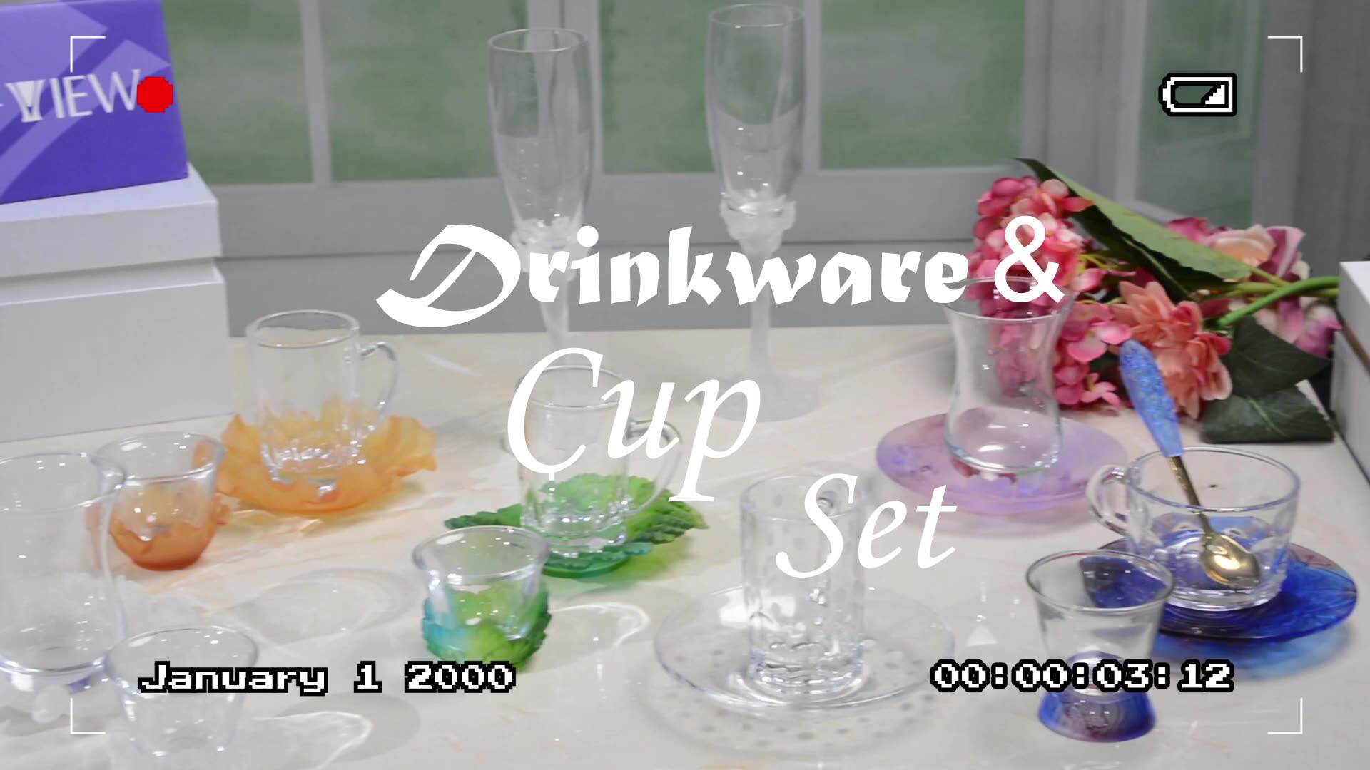 Kitchen Cup and Saucer High Quality Morden Luxury Set Gifts Stores Cups