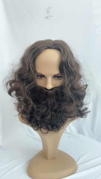 Cheap Adult Old Mens Fancy Dress Costume Grey Silver Color Synthetic Party Wigs HPC-1100 Cheap Adult Old Mens Fancy Dress Costume Grey Silver Color Synthetic Party Wigs HPC-1100