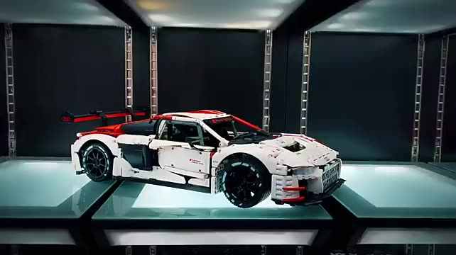 RASTAR 93800 1:14 AUDI R8 Spyder Building Blocks Set - 1440PCS DIY