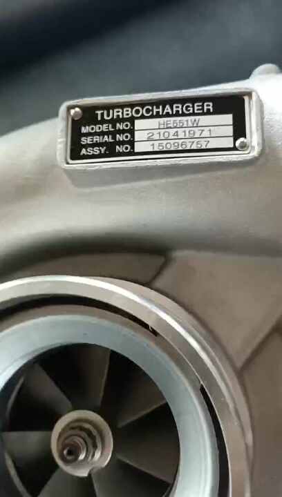 HE551W HE500WG turbo charge 3782830 2842578 4042770 2835373  