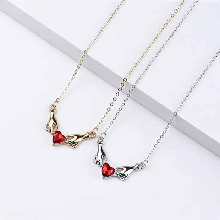 Fashion Infinity Love Heart Pendant Necklace for Women Alloy