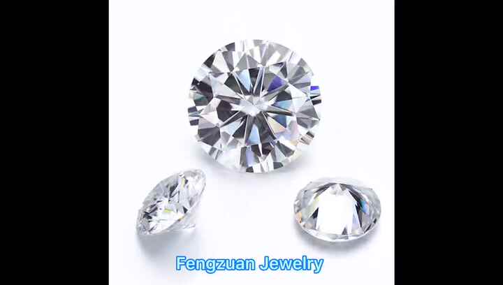 High Quality Round Brilliant Cut Synthetic Cubic Zirconia Loose