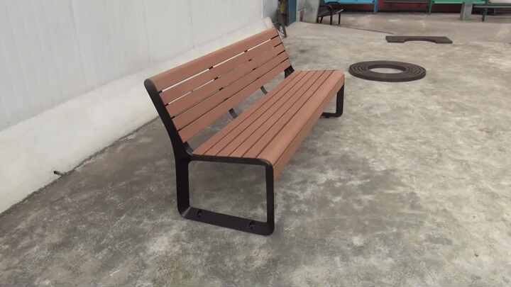 Outside Furniture Sit up Park Bench for Sale Cheap Outdoor Garden Bench  Chair Public Patio Antique Wooden Bench with Backrest