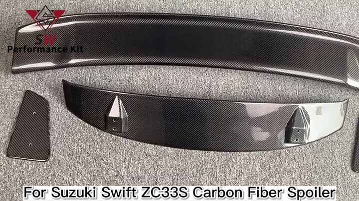 Swift Carbon Fiber Rear Spoilers for Suzuki ZC33S Upgrade