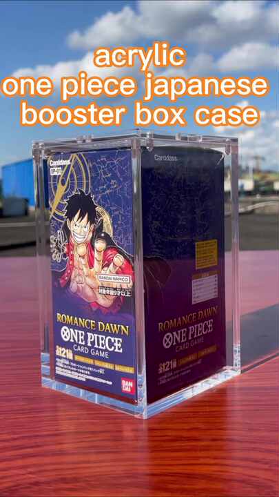 one piece booster box protective case Premium Acrylic Case for One Piece Booster Box OP-01-02 (Original) with Magnetic Top
