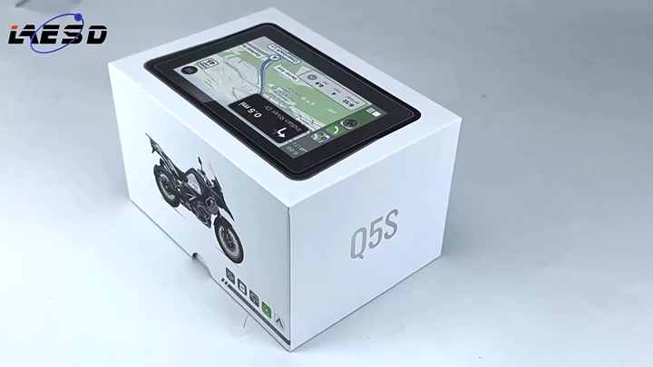 Écran tactile IPS 5 navigateur moto portable, sans fil, étanche à l'eau et  à la