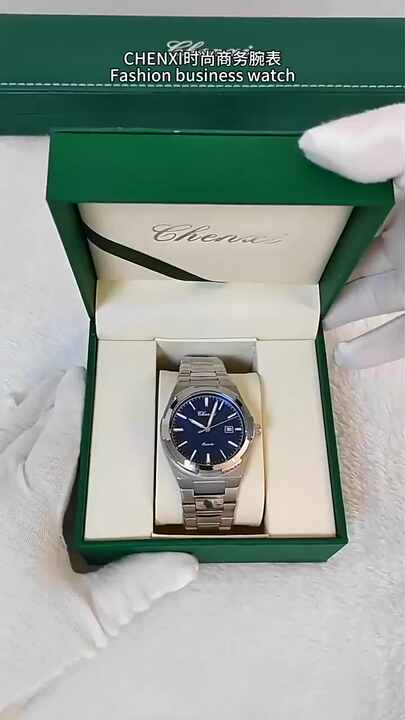 CHENXI 8256 Men's Stainless Steel Luxury Quartz Wristwatch with