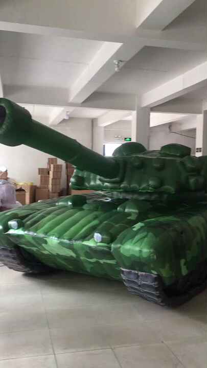 Customizable Inflatable Tank Model for Event Decoration