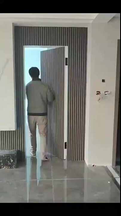 Modern Design Invisible Door Without Frame Oak Matte Painted