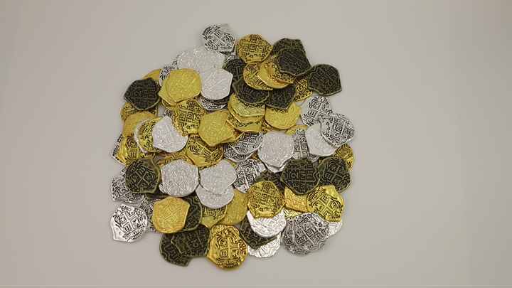 カリビアン・パイレーツ・ダブルーンコイン｜金メッキ・宗教的デザイン