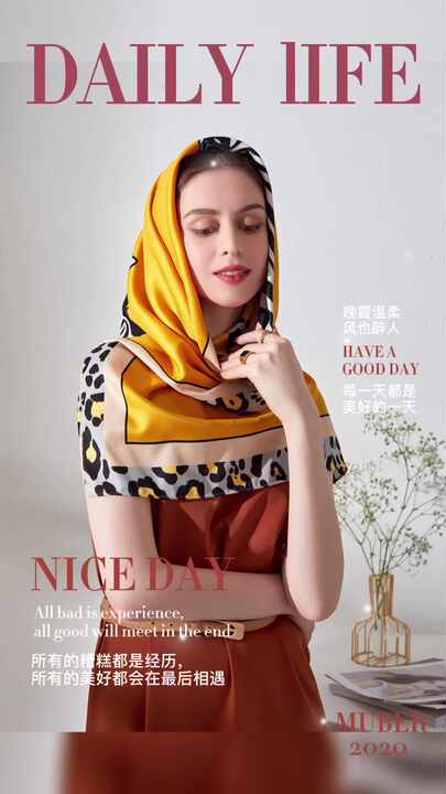 Elegant Flower Printed Silk Scarves Perfect for All Seasons