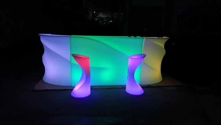 ポータブルバーカウンターパーティーイベントカウンターLED