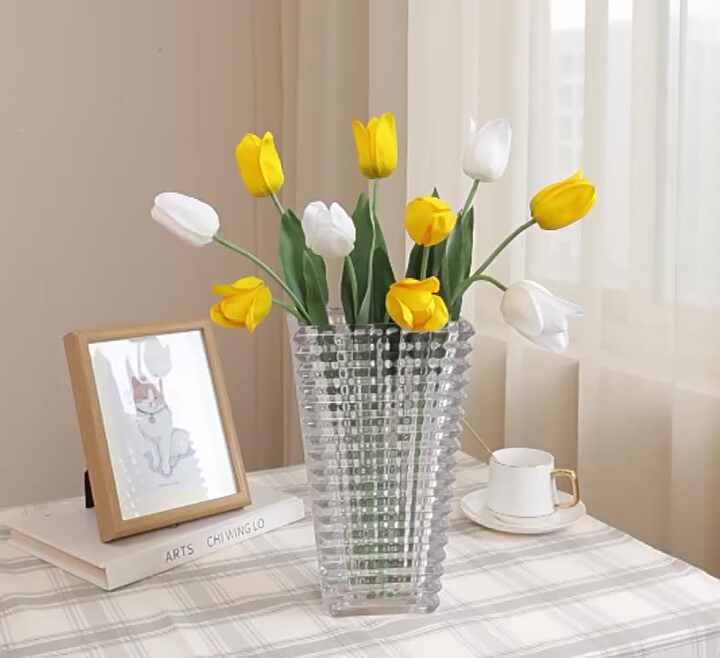 H-100 Knstliche Tulpen aus PU, groe knstliche Tulpen aus Gummi