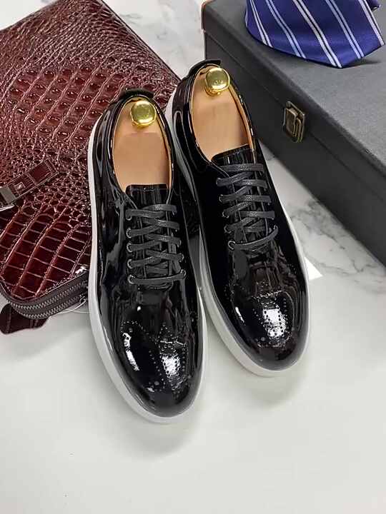Custom Men's Leather Casual Shoes Lofer Shoes Comfort