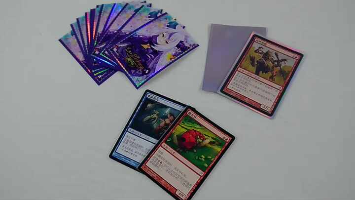 Customized PP Card Sleeves for Yugioh TCG Anime Trading Boards Holo  Hologram Business Style Logo Printing Simpex No Closure