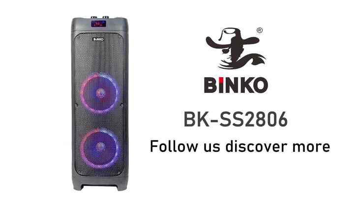 BiNKOpaアウトドアパーティーdjカラオケパワードウーファーUSBサウンド