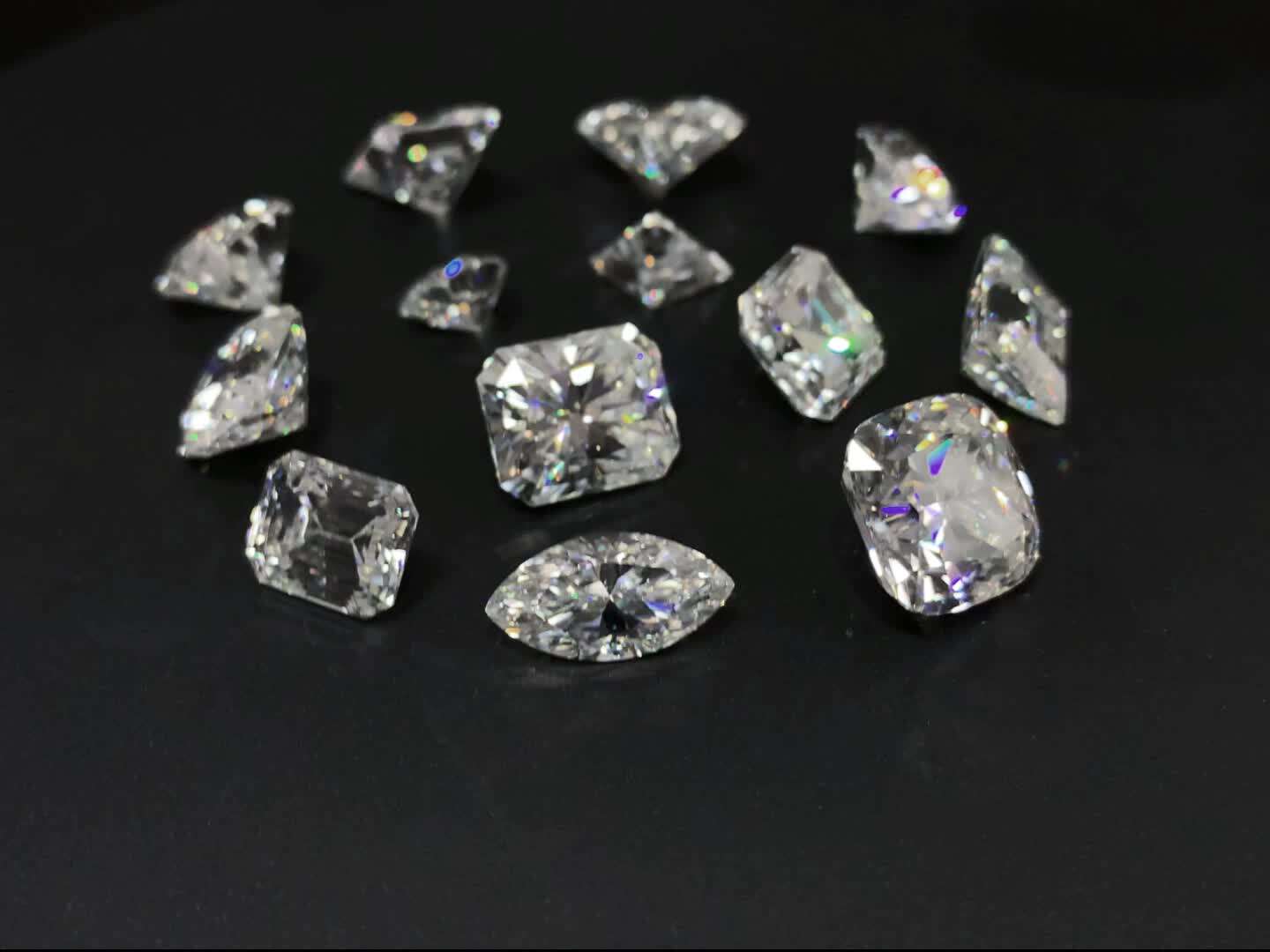 1.75 CT Desseré Vert Moissanite Diamant VVS1 Rond Gemme Pour Bague
