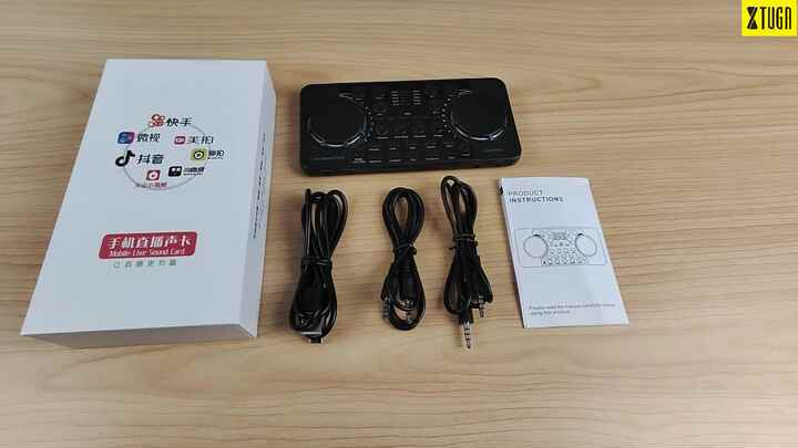 V300 Pro Live Streaming Sound Card Bluetooth 4.0 Noise Reduction Live Broadcast Sound Card Audio Mixer for Live Streaming Recording Singing